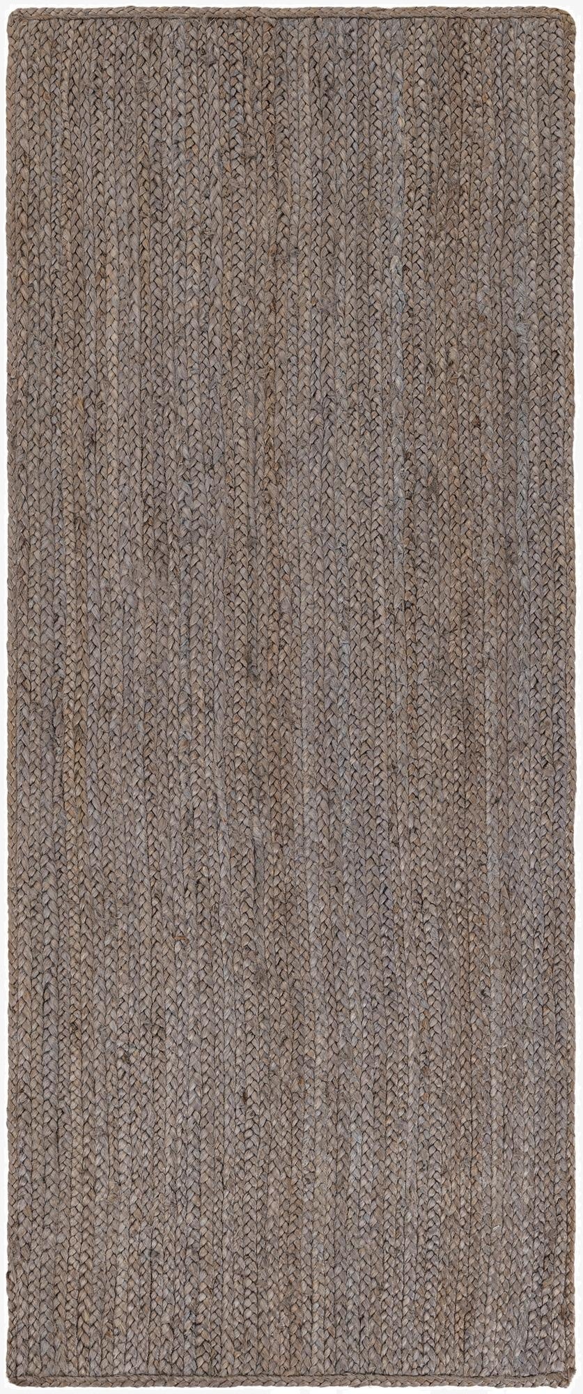  2' 7 x 6' 1  Hand Braided Jute Runner Rug