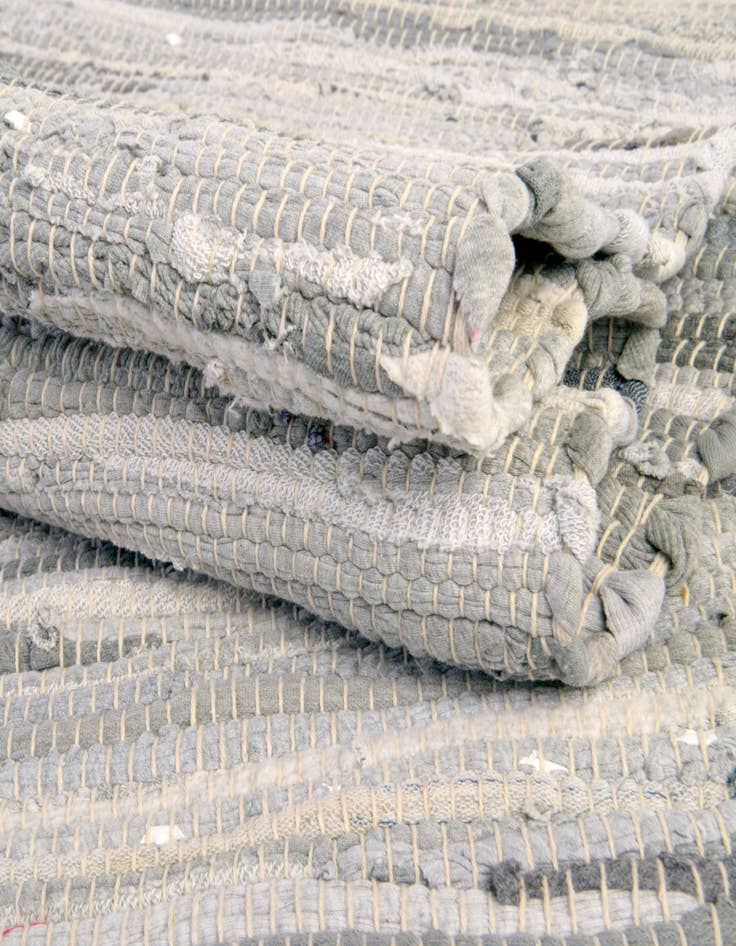 Detail image of  2' 2 x 6' 7  Hand Woven Chindi Cotton Runner Rug