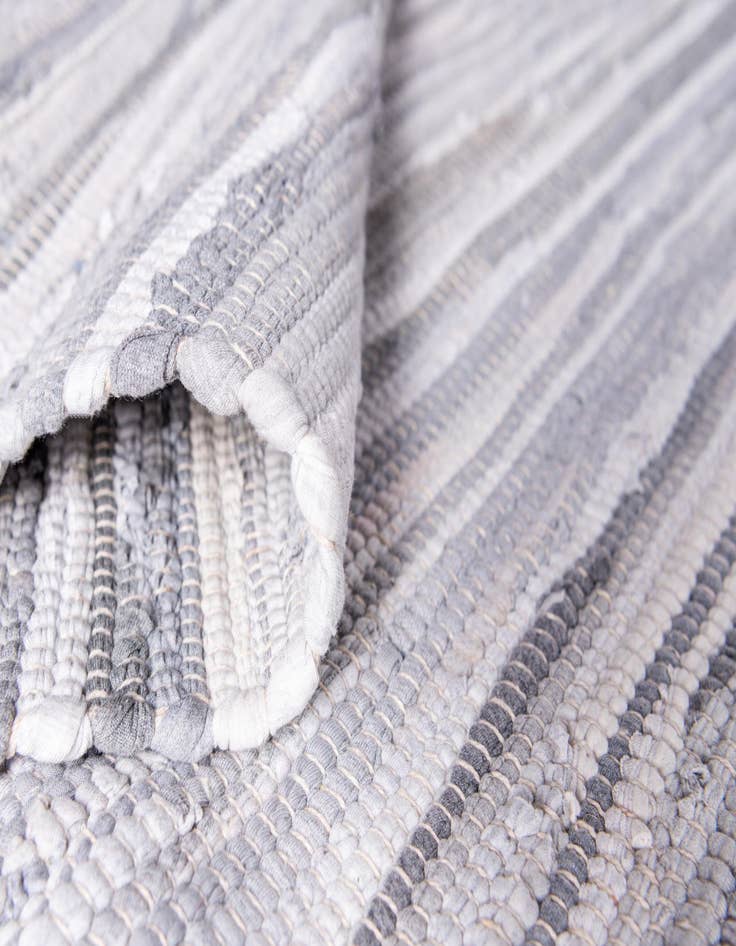 Detail image of  2' 2 x 6' 7  Hand Woven Chindi Cotton Runner Rug