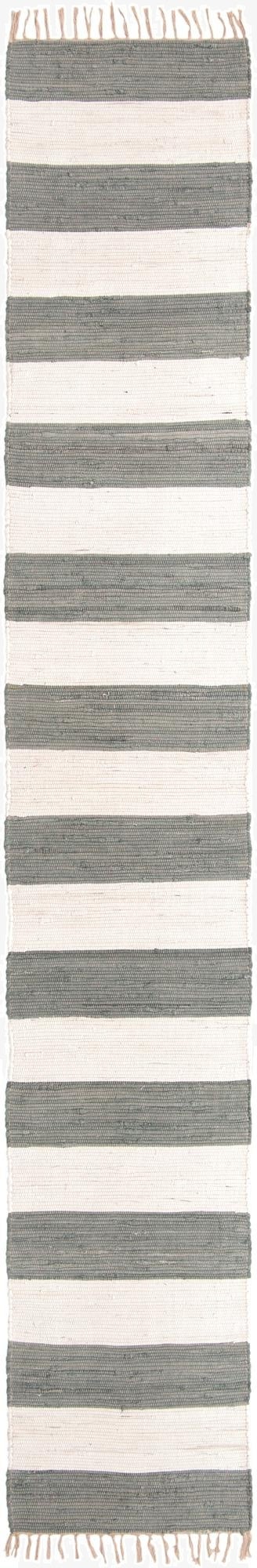  2' 6 x 16' 5  Hand Woven Chindi Rag Runner Rug