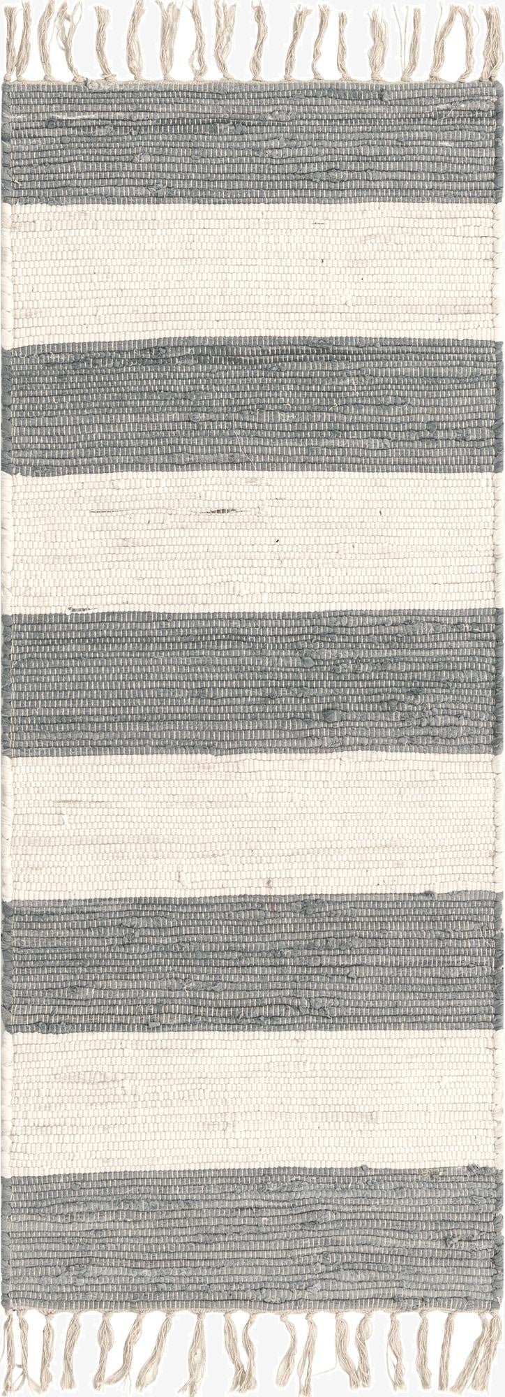  2' x 5' 1  Hand Woven Chindi Rag Runner Rug