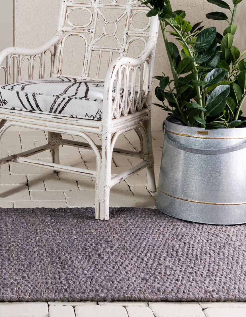 Gray 2' x 8' Hand Woven Chunky Jute Runner Rug | Rugs.com