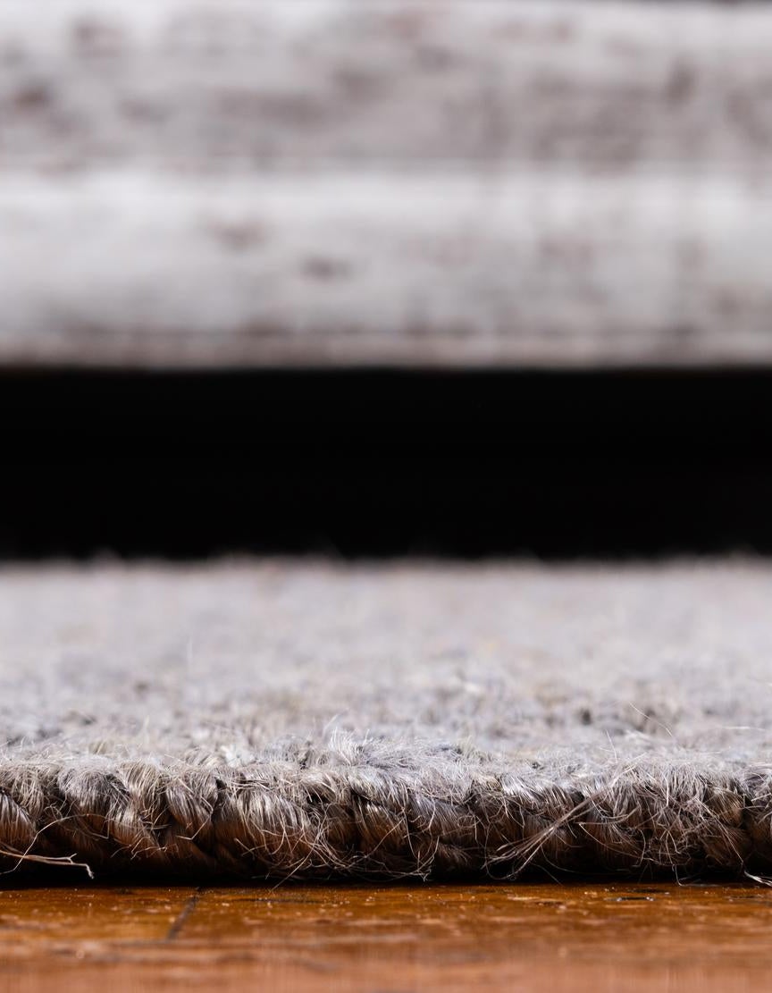 Gray 2' x 8' Hand Woven Chunky Jute Runner Rug | Rugs.com