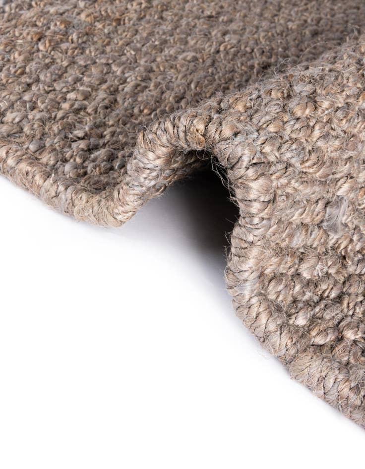 Detail image of  2' 7 x 12'  Hand Woven Chunky Jute Runner Rug