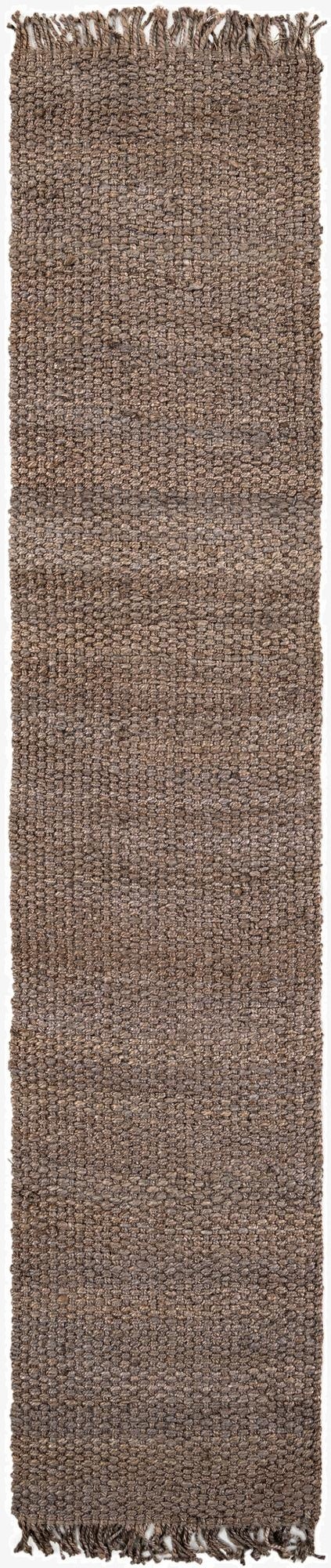  2' 7 x 12'  Hand Woven Chunky Jute Runner Rug