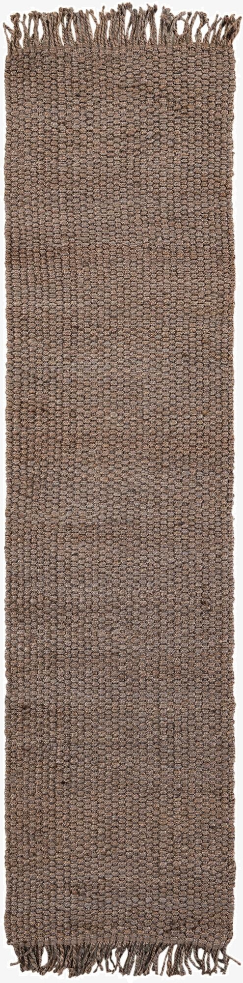  2' 7 x 10'  Hand Woven Chunky Jute Runner Rug