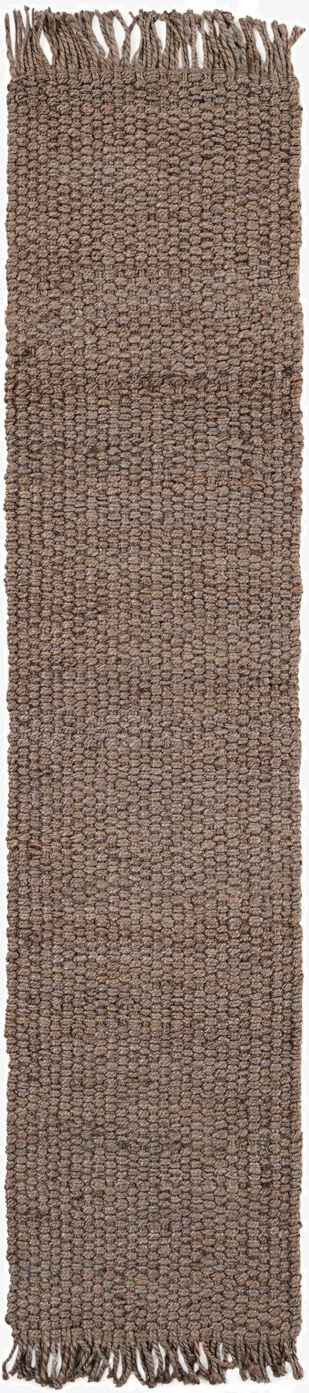  2' x 8'  Hand Woven Chunky Jute Runner Rug