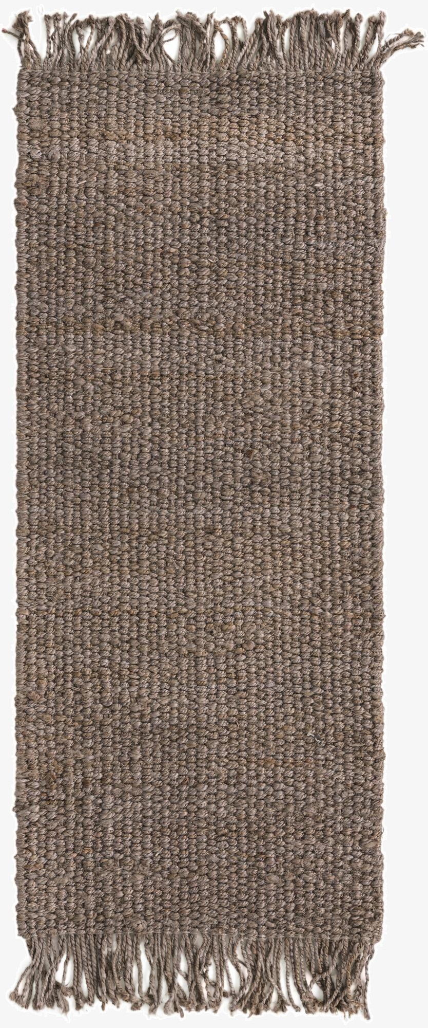  2' 7 x 6' 1  Hand Woven Chunky Jute Runner Rug