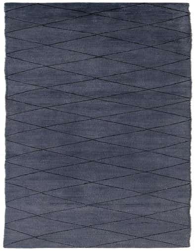 A long, gray 14 ft runner rug with a modern black diamond pattern, ideal for a hallway.