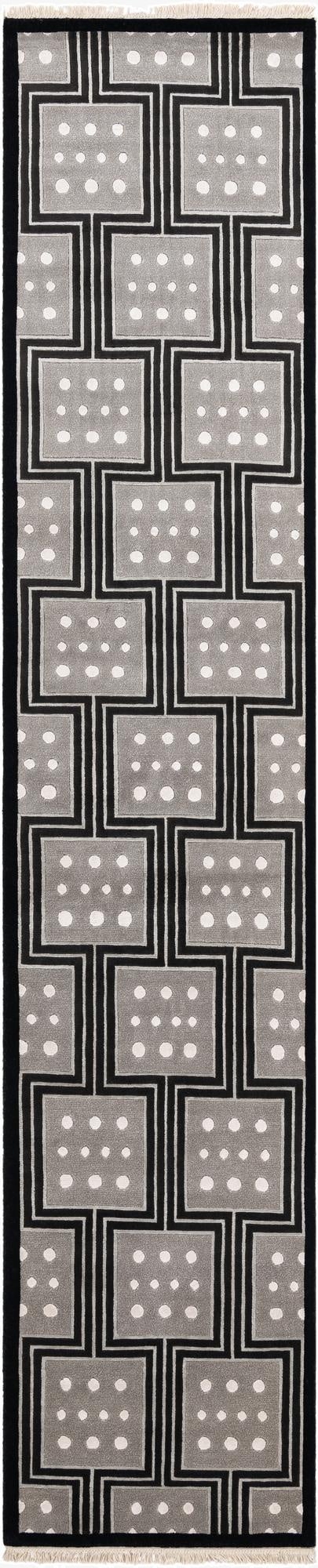  2' 9 x 13' 1  Hand Knotted Darya Wool Runner Rug