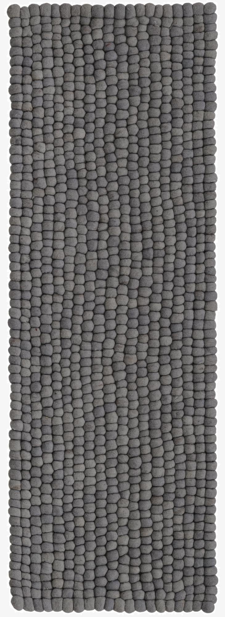  2' 2 x 6' 1 Felt Ball Wool Runner Rug