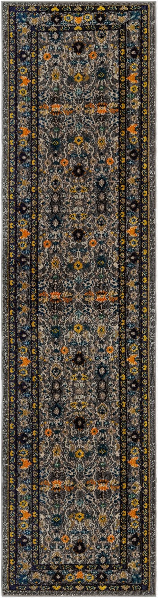  2' 7 x 10'  Washable Fleur Runner Rug