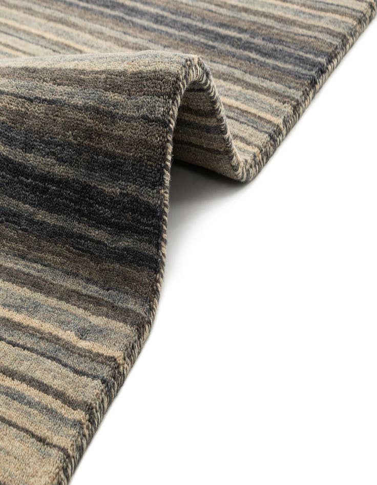 Detail image of  2' 4 x 4' 7  Hand Knotted Gabbeh Wool Runner Rug