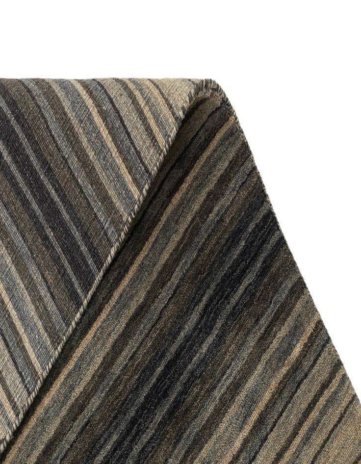 Detail image of  2' 4 x 4' 7  Hand Knotted Gabbeh Wool Runner Rug