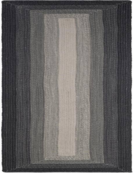 Detail image of  2' 7 x 12'  Hand Hand Braided Wool Runner Rug
