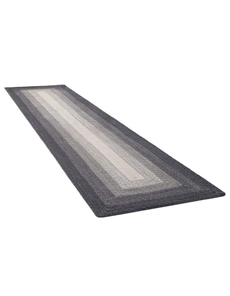 Detail image of  2' 7 x 12'  Hand Hand Braided Wool Runner Rug