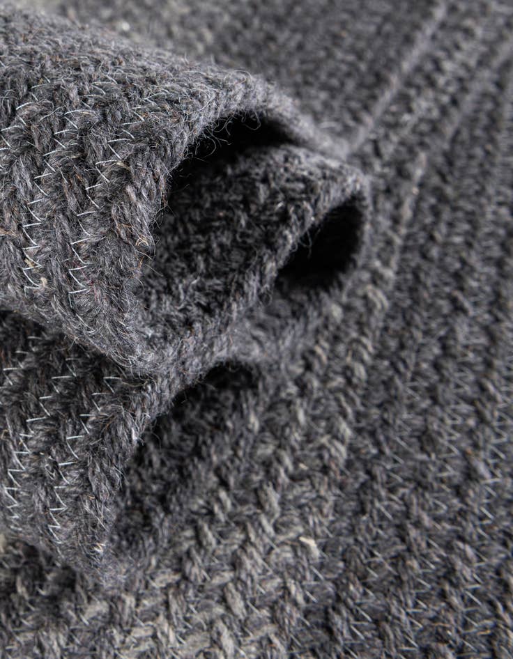 Detail image of  2' 7 x 12'  Hand Hand Braided Wool Runner Rug