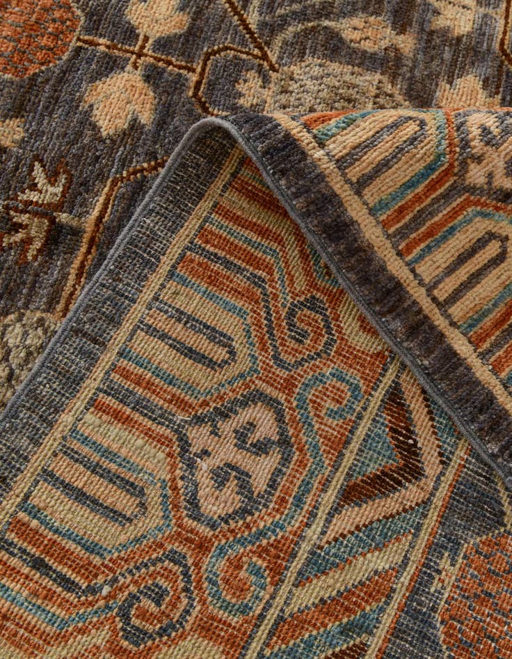 Detail image of 6' 2 x 19' 1 Hand Knotted Kazak Wool Runner Rug