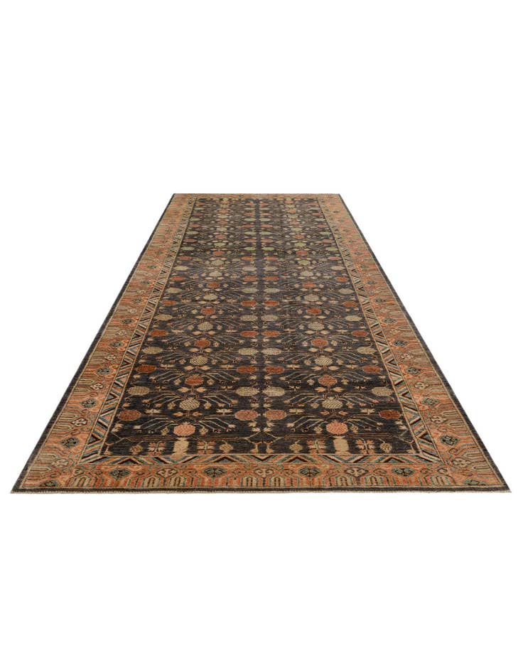 Detail image of 6' 2 x 19' 1 Hand Knotted Kazak Wool Runner Rug