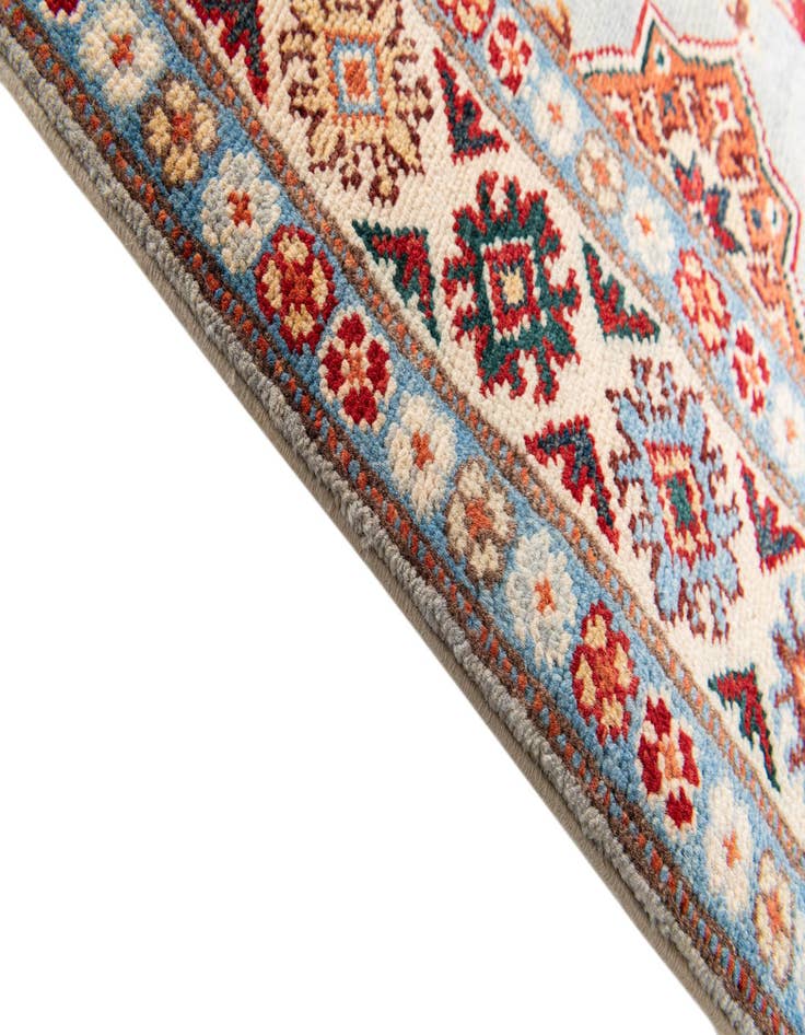 Detail image of  2' 8 x 9' 9  Hand Knotted Kazak Runner Rug