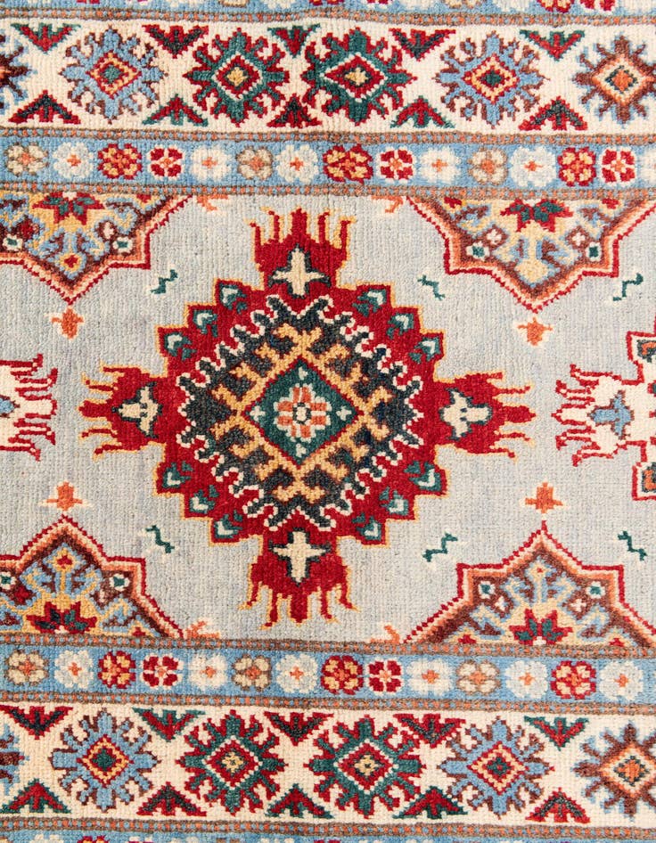 Detail image of  2' 8 x 9' 9  Hand Knotted Kazak Runner Rug