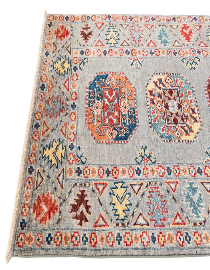 Detail image of  2' 7 x 9' 8  Hand Knotted Kazak Runner Rug