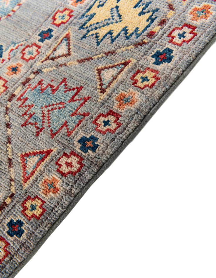 Detail image of  2' 7 x 9' 8  Hand Knotted Kazak Runner Rug