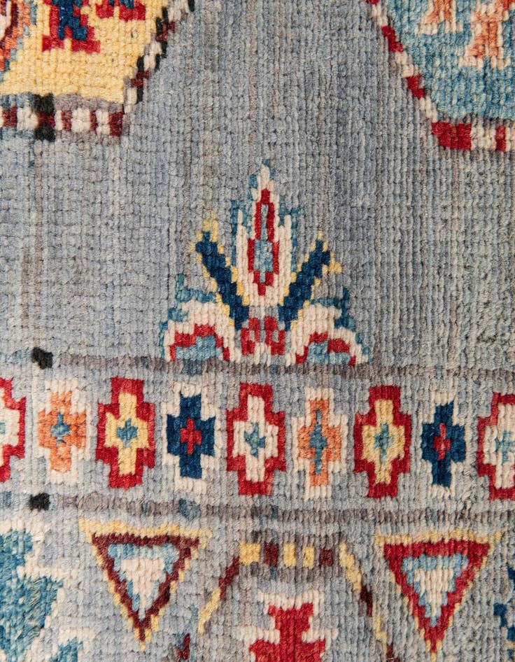 Detail image of  2' 7 x 9' 8  Hand Knotted Kazak Runner Rug
