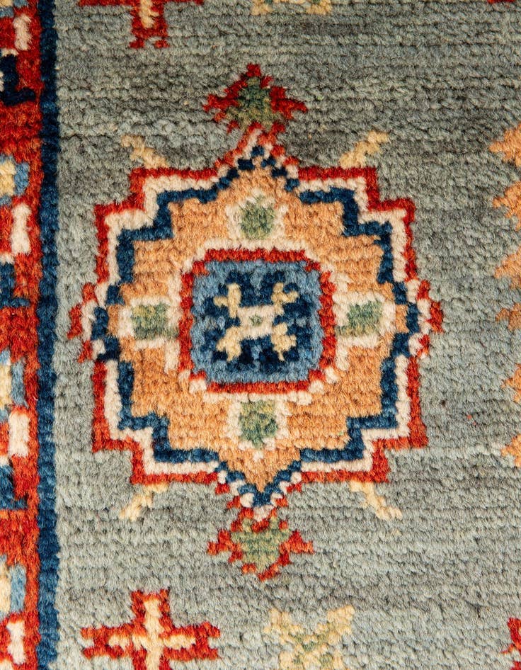 Detail image of  2' 8 x 9' 7  Hand Knotted Kazak Runner Rug