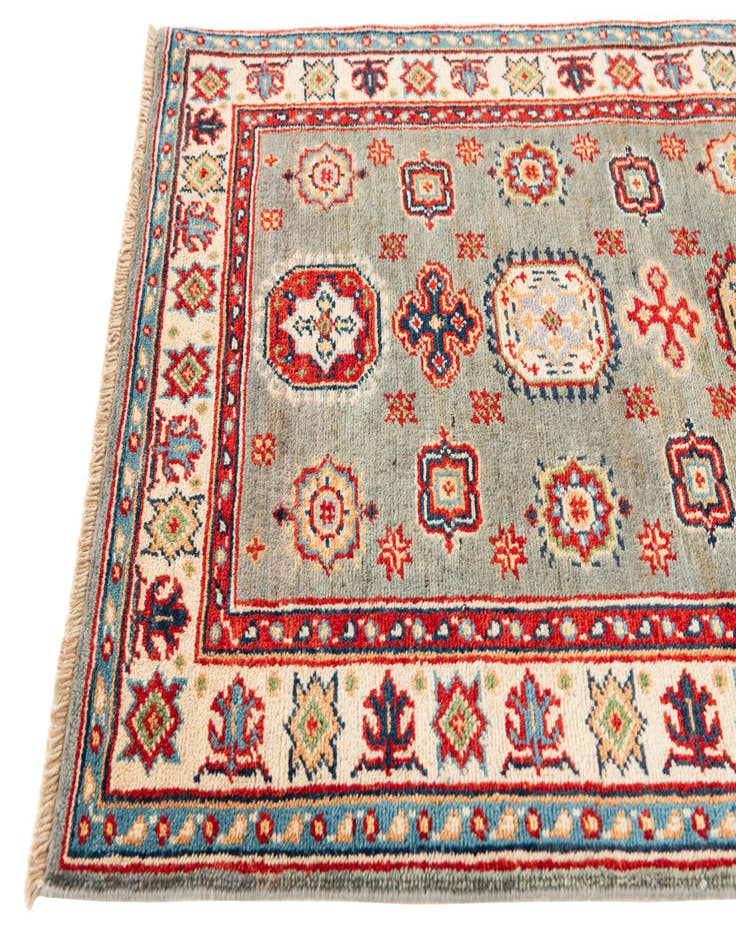 Detail image of  2' 4 x 7' 10  Hand Knotted Kazak Runner Rug