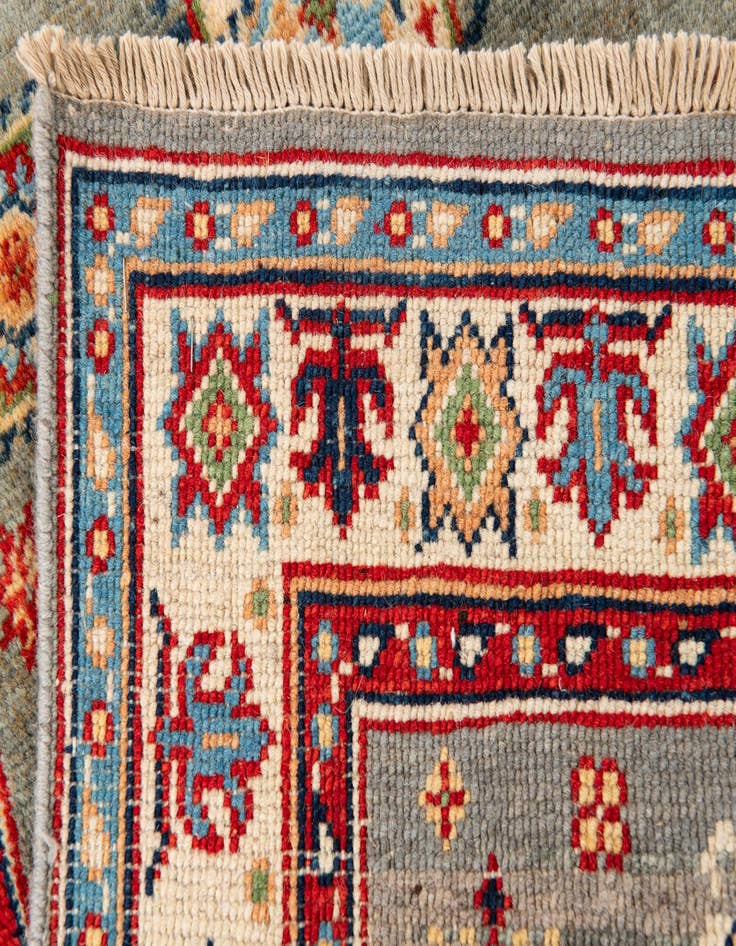 Detail image of  2' 4 x 7' 10  Hand Knotted Kazak Runner Rug