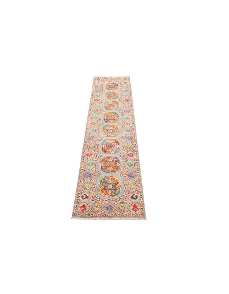 Detail image of  2' 7 x 9' 7  Hand Knotted Kazak Runner Rug