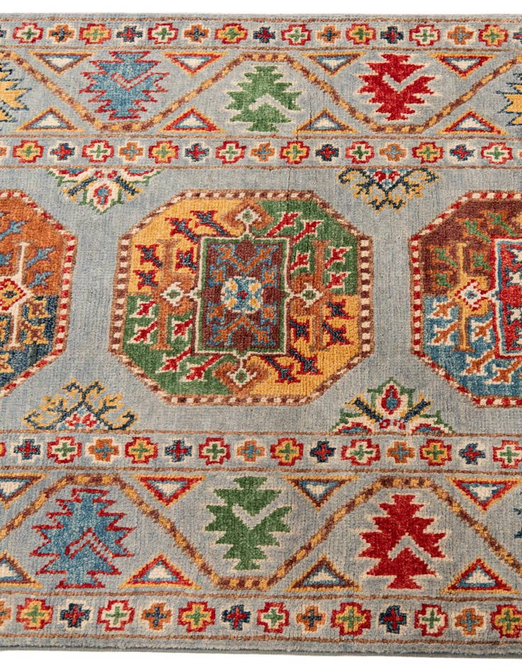 Detail image of  2' 7 x 9' 7  Hand Knotted Kazak Runner Rug