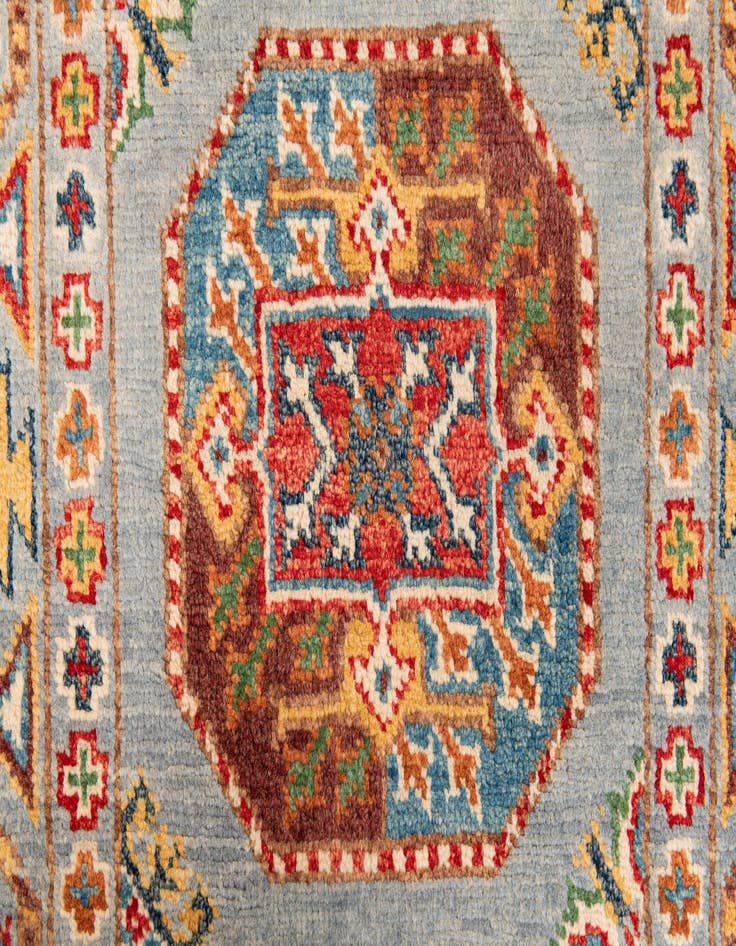 Detail image of  2' 7 x 9' 7  Hand Knotted Kazak Runner Rug