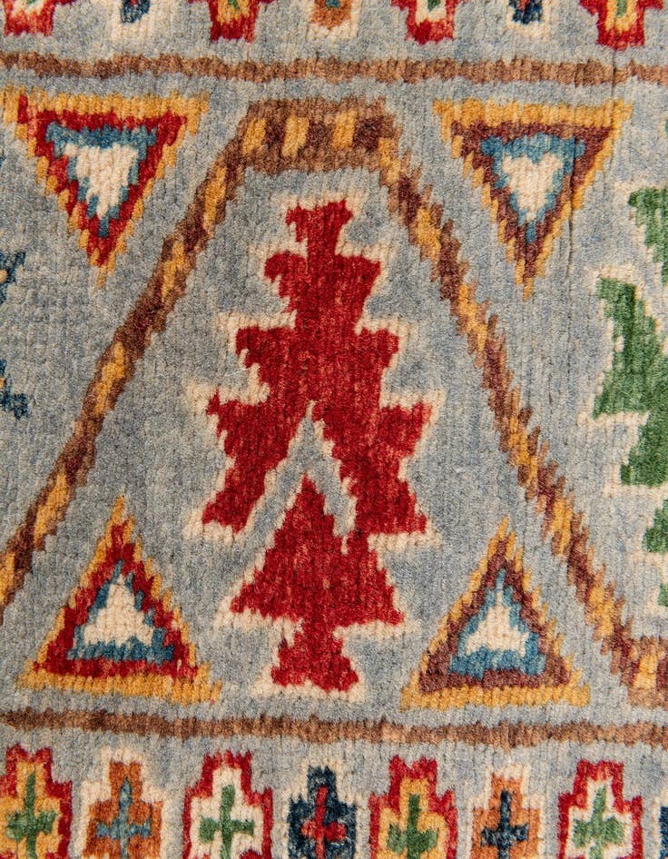 Detail image of  2' 7 x 9' 7  Hand Knotted Kazak Runner Rug
