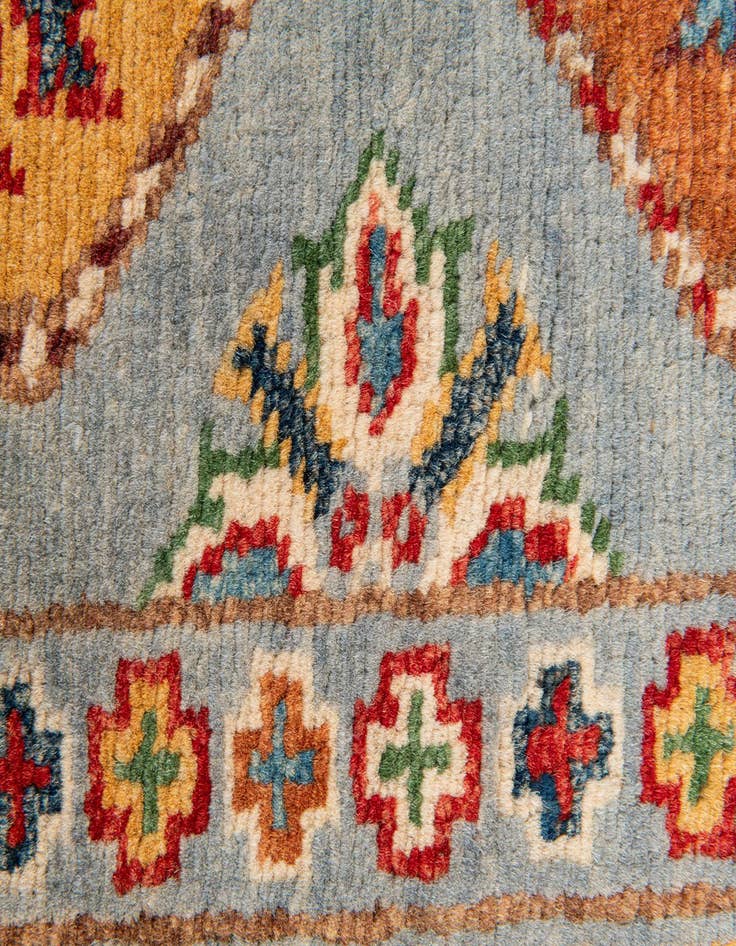 Detail image of  2' 7 x 9' 7  Hand Knotted Kazak Runner Rug
