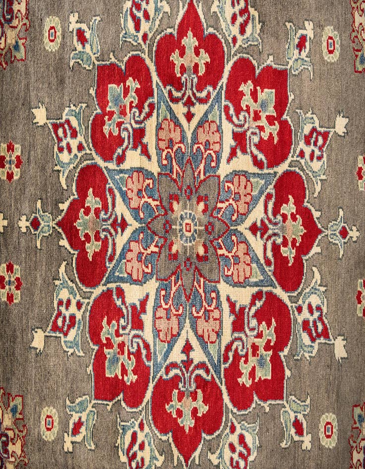 Detail image of  10' 1 x 19' 9  Hand Knotted Kazak Runner Rug