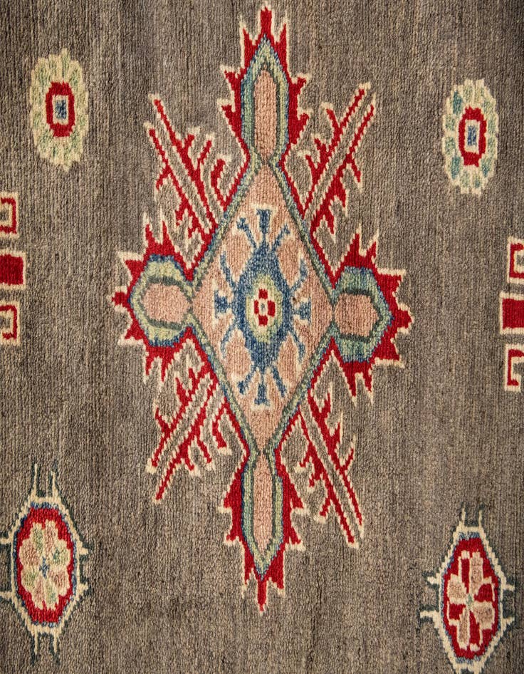 Detail image of  10' 1 x 19' 9  Hand Knotted Kazak Runner Rug