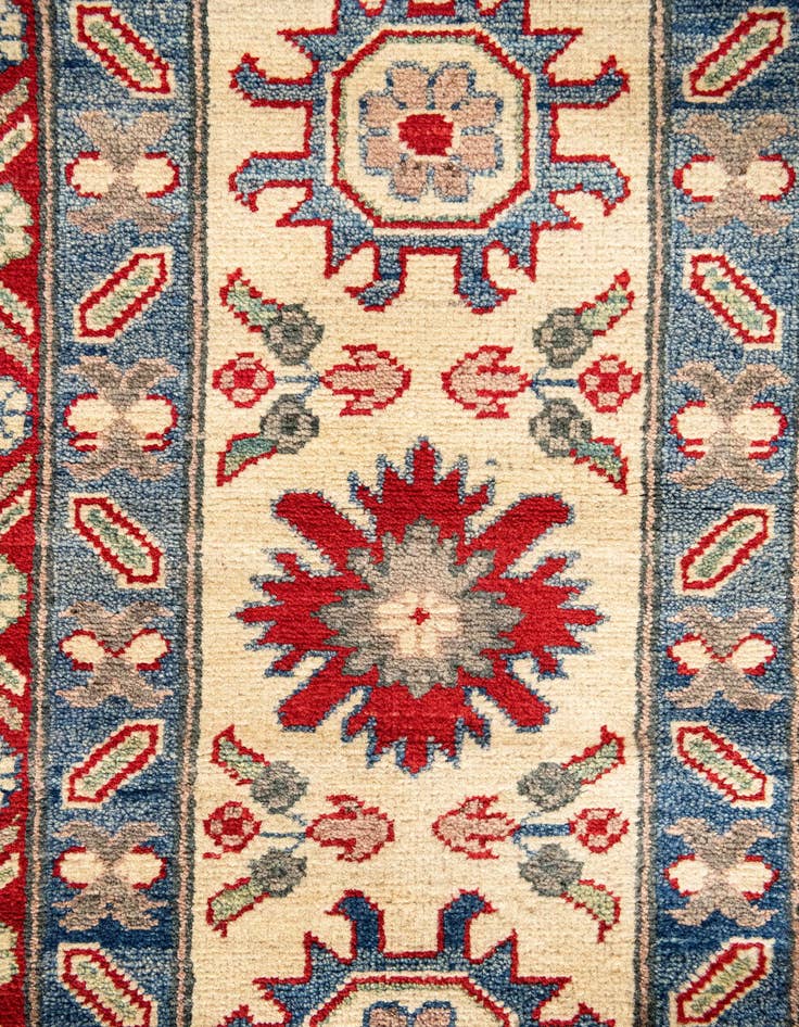 Detail image of  10' 1 x 19' 9  Hand Knotted Kazak Runner Rug
