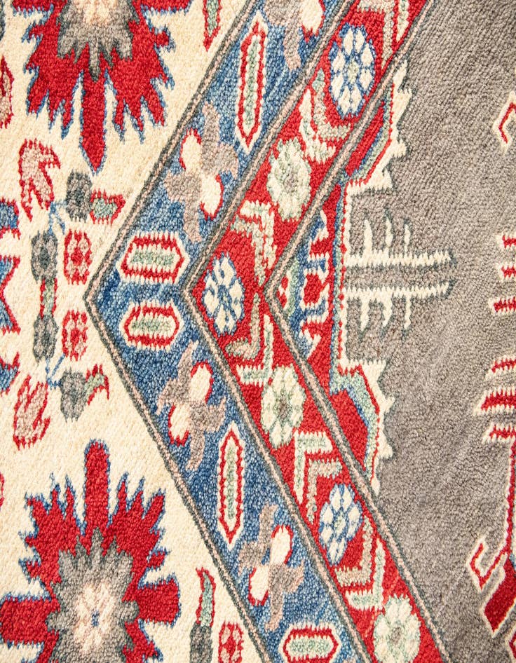 Detail image of  10' 1 x 19' 9  Hand Knotted Kazak Runner Rug