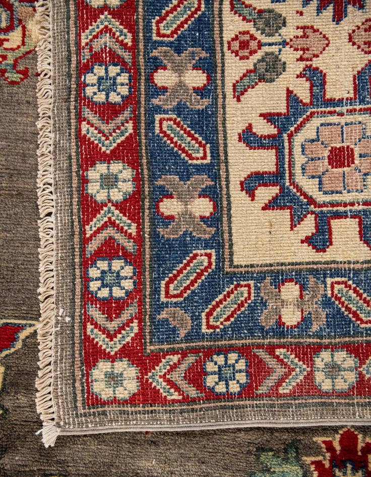 Detail image of  10' 1 x 19' 9  Hand Knotted Kazak Runner Rug