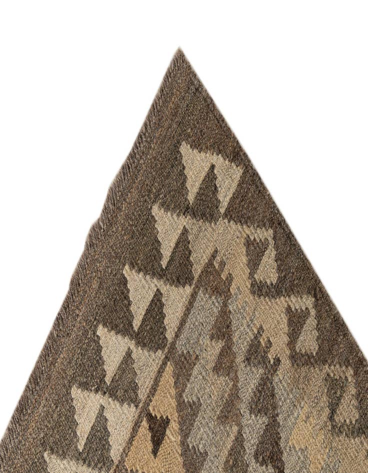 Detail image of  2' 9 x 9' 8  Hand Woven Kilim Maymana Wool Runner Rug