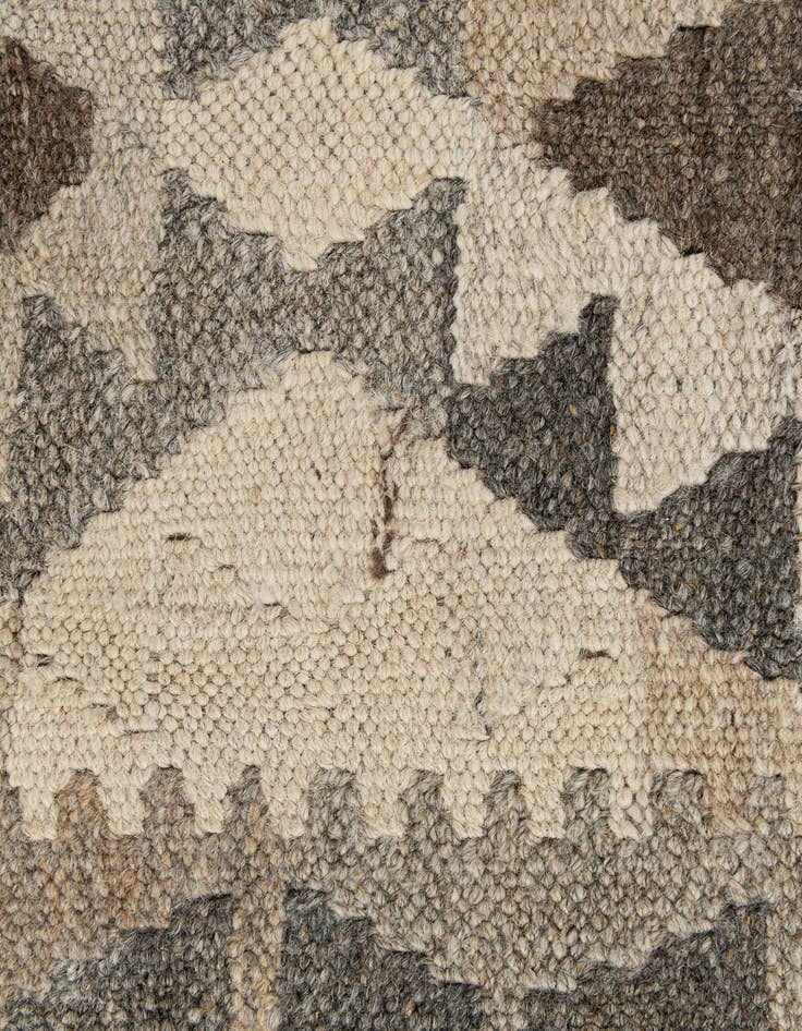 Detail image of  2' 7 x 9' 7  Hand Woven Kilim Maymana Wool Runner Rug