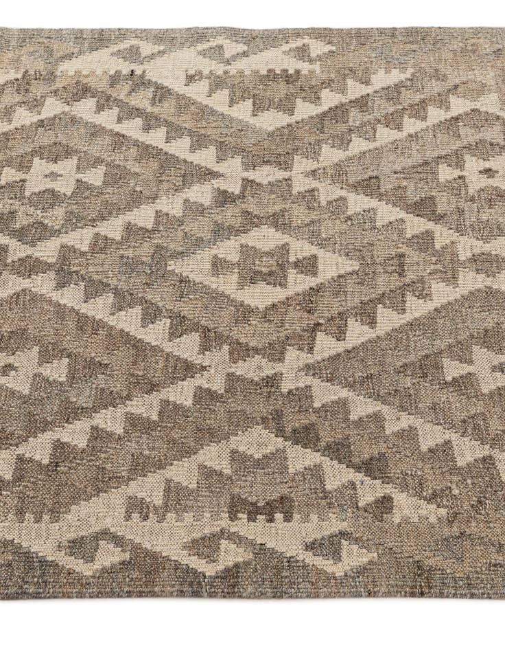 Detail image of  2' 11 x 13' 4  Hand Woven Kilim Maymana Wool Runner Rug