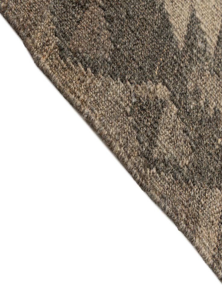 Detail image of  2' 9 x 9' 9  Hand Woven Kilim Maymana Wool Runner Rug