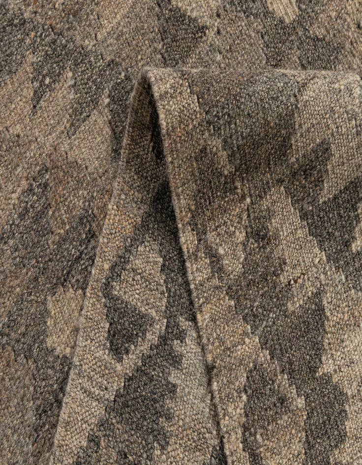 Detail image of  2' 9 x 9' 9  Hand Woven Kilim Maymana Wool Runner Rug