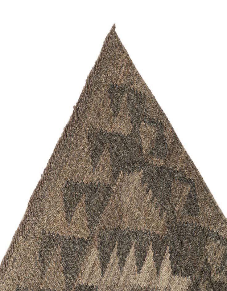 Detail image of  2' 9 x 9' 9  Hand Woven Kilim Maymana Wool Runner Rug