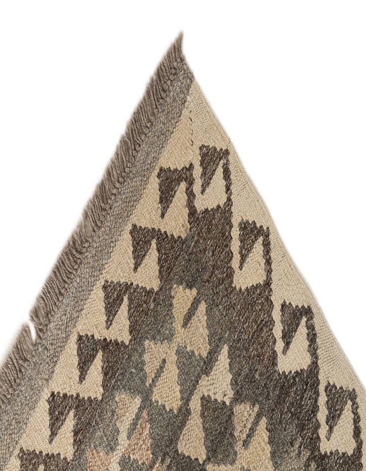 Detail image of  2' 8 x 9' 6  Hand Woven Kilim Maymana Wool Runner Rug