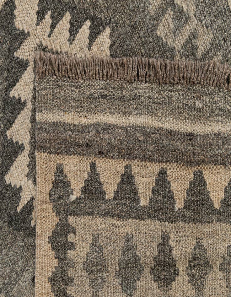 Detail image of  2' 9 x 9' 5  Hand Woven Kilim Maymana Wool Runner Rug