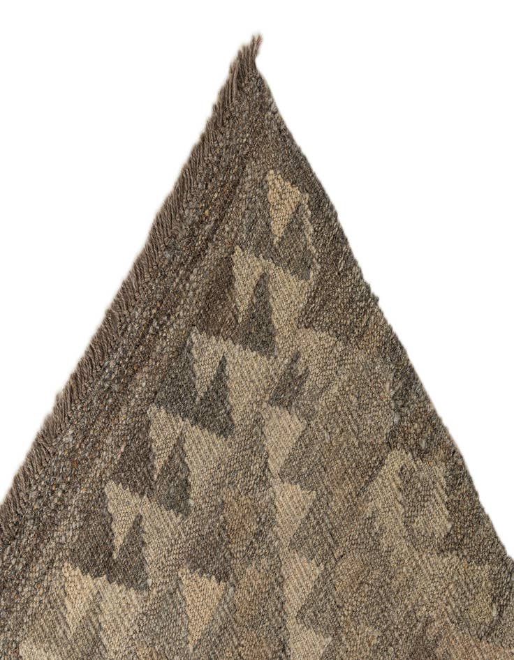 Detail image of  2' 11 x 9' 10  Hand Woven Kilim Maymana Wool Runner Rug